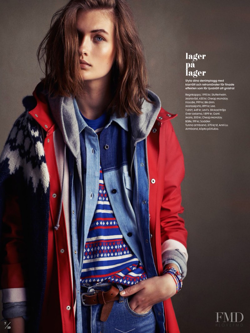 Lara Mullen featured in Kärlek I Denim, October 2014