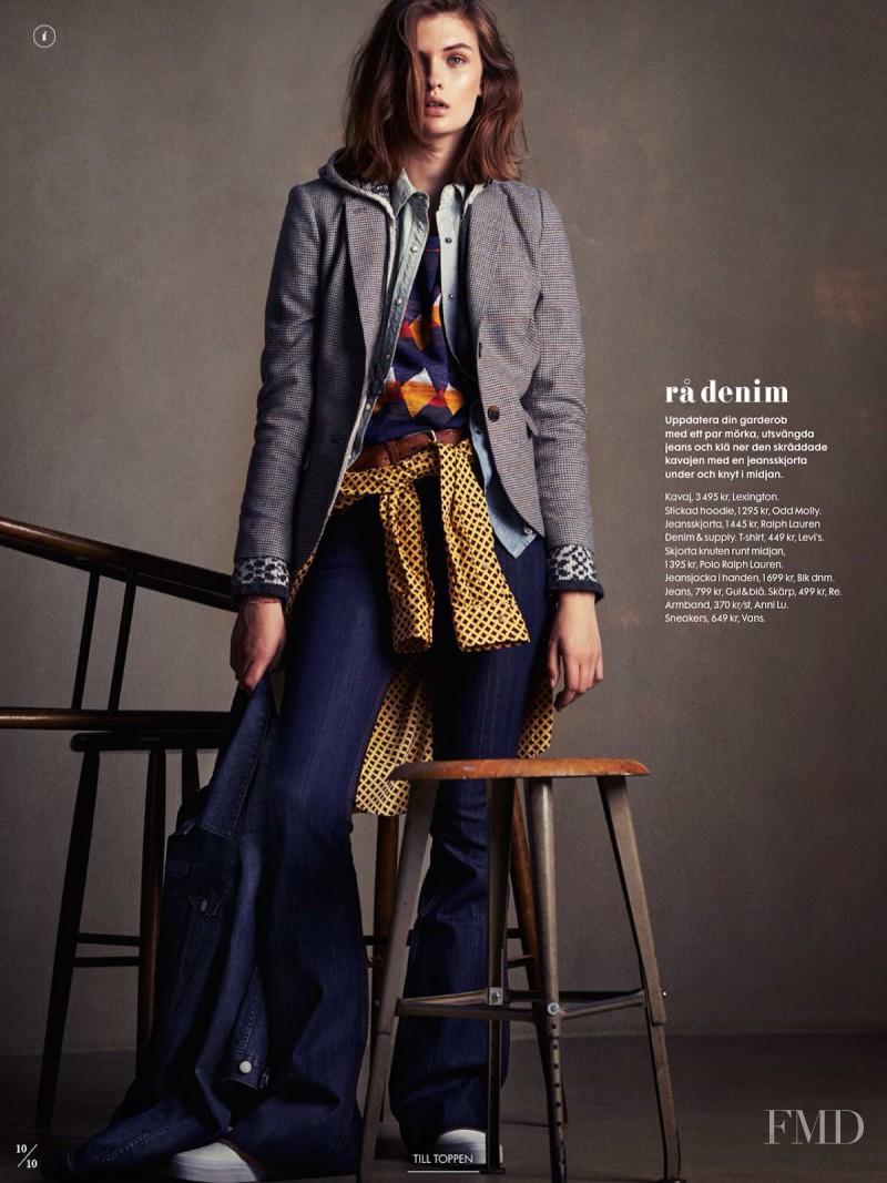 Lara Mullen featured in Kärlek I Denim, October 2014