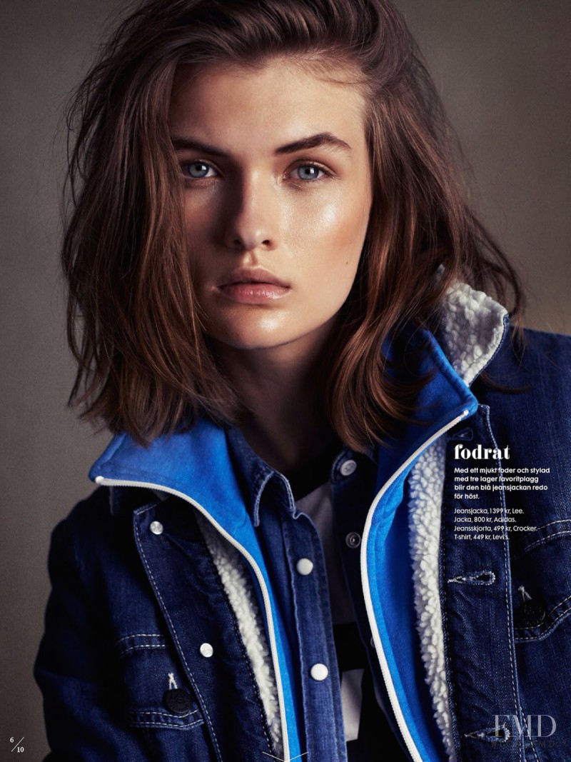 Lara Mullen featured in Kärlek I Denim, October 2014