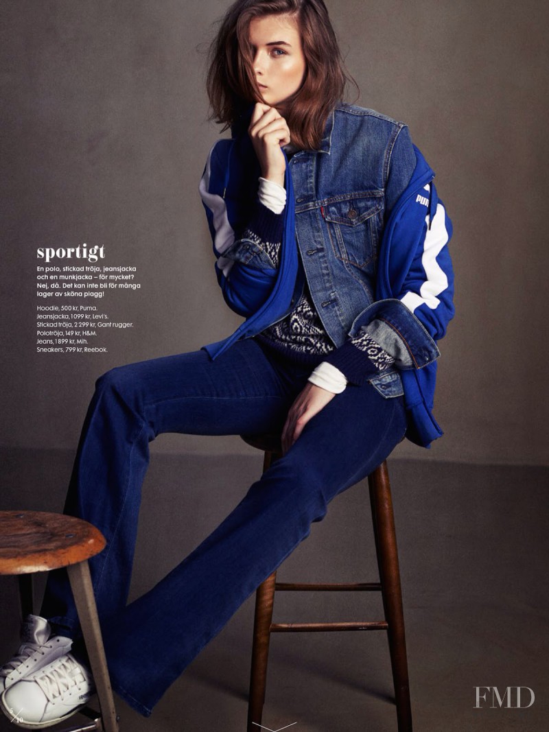 Lara Mullen featured in Kärlek I Denim, October 2014