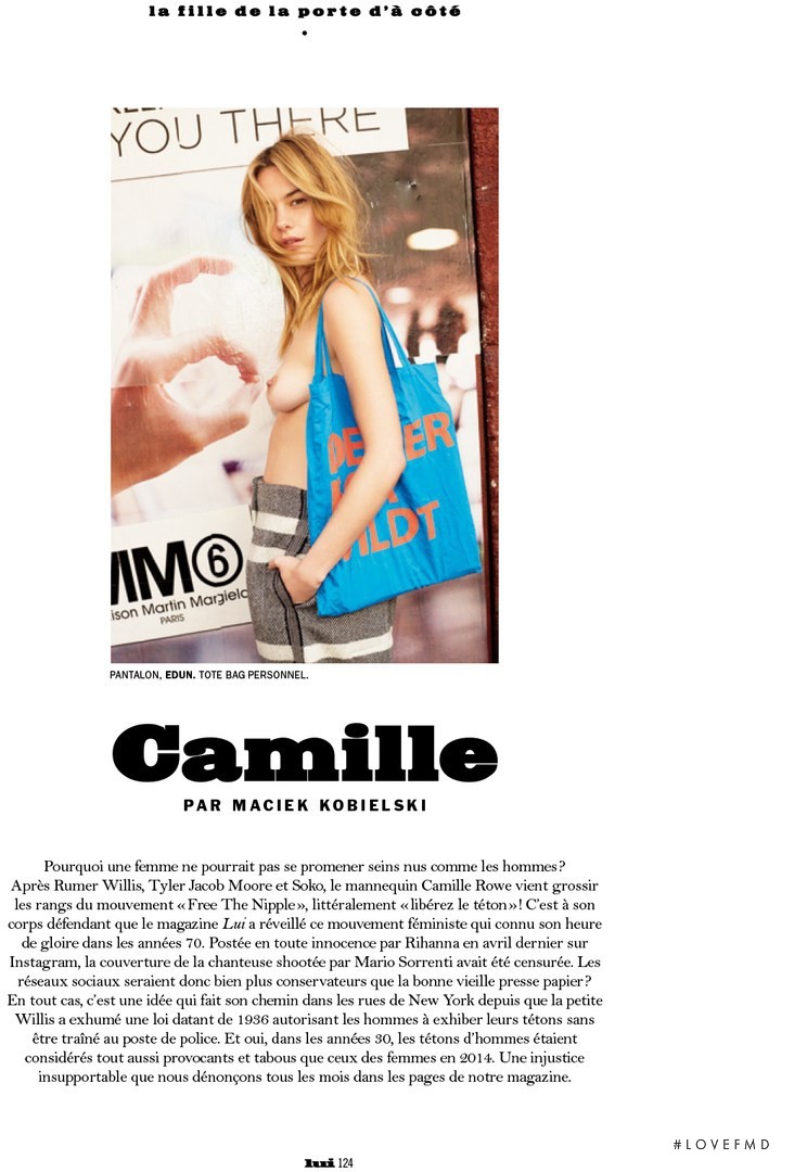 Camille Rowe featured in Camille Rowe, September 2014