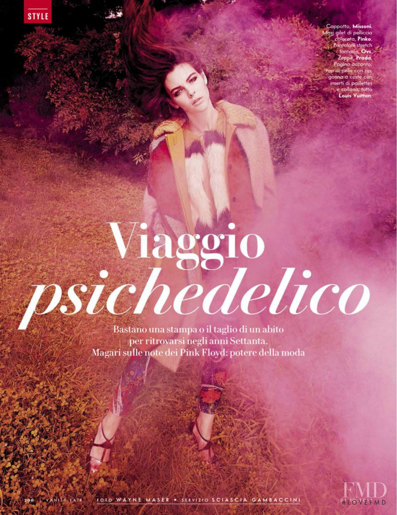 Vittoria Ceretti featured in Viaggio Psichedelico, October 2014