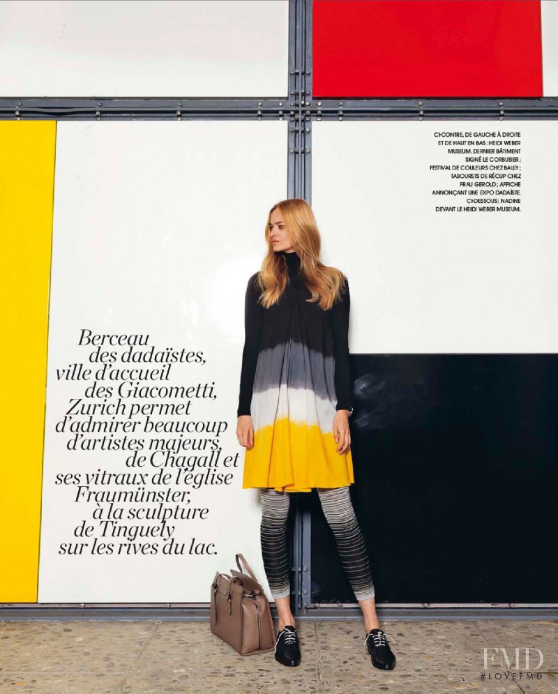 Nadine Strittmatter featured in La nouvelle city fashion Zurich, September 2013