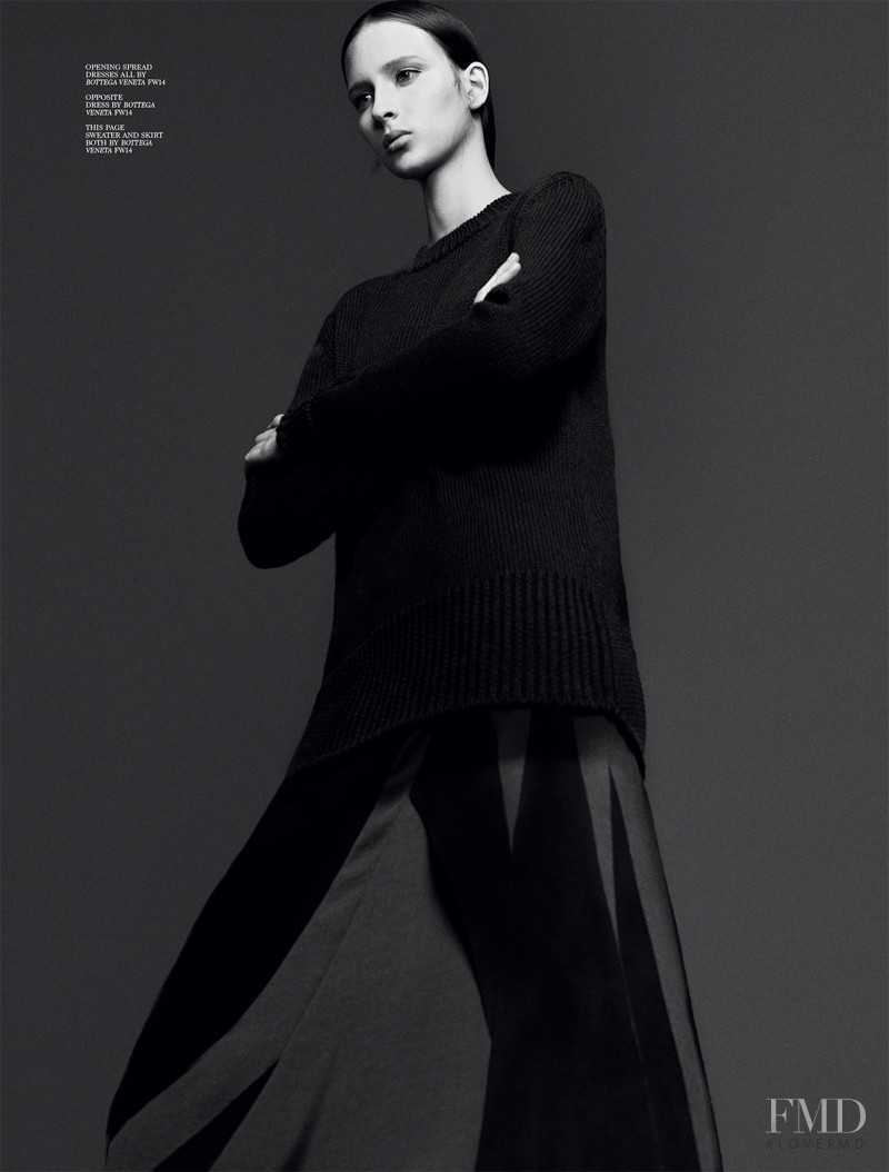 Waleska Gorczevski featured in Bottega Veneta, September 2014