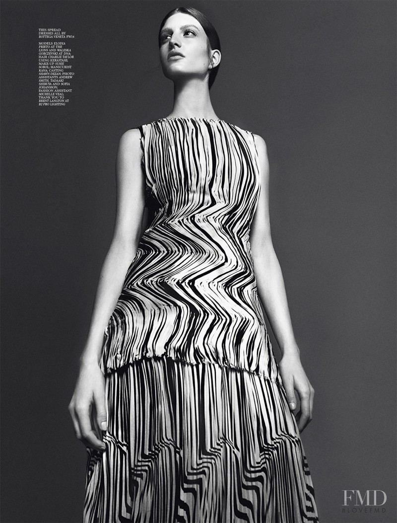 Elodia Prieto featured in Bottega Veneta, September 2014