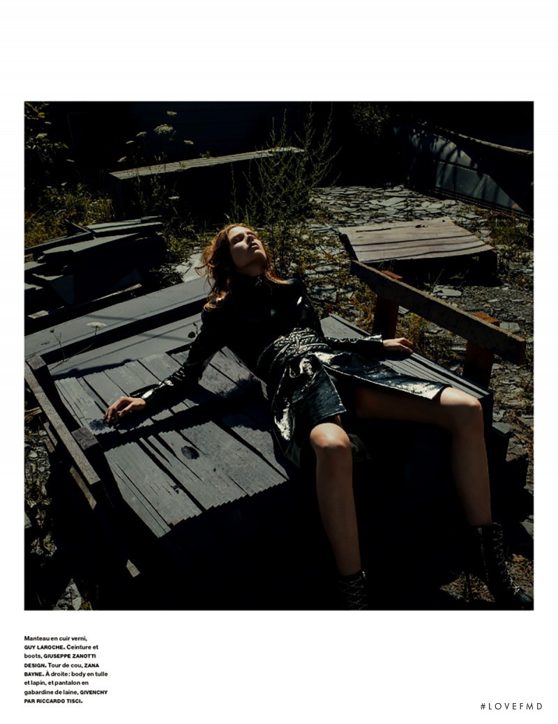 Caroline Brasch Nielsen featured in Haute Tension, October 2014