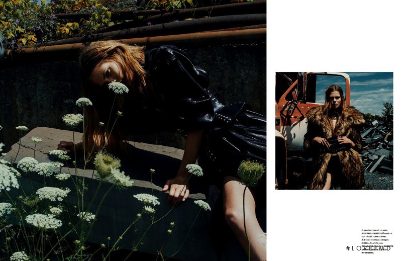 Caroline Brasch Nielsen featured in Haute Tension, October 2014