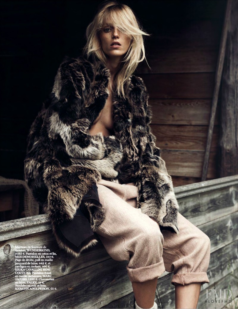 Anja Rubik featured in Into The Wild, October 2014