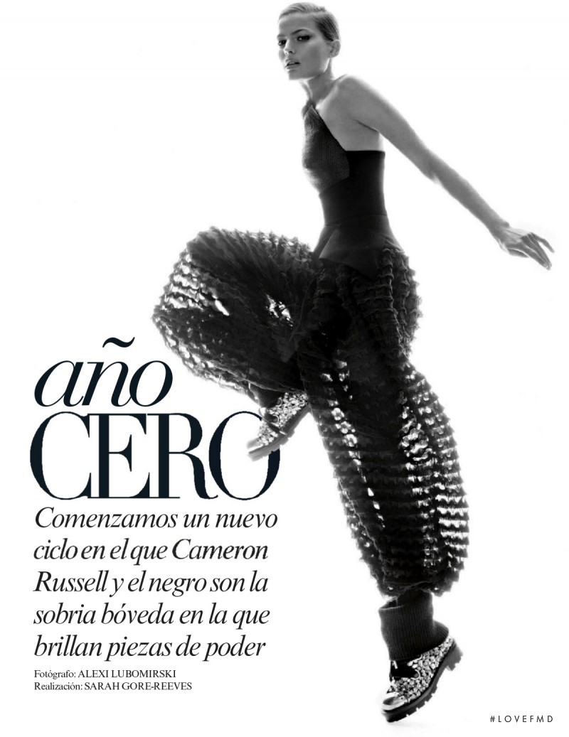 Cameron Russell featured in Año Cero, October 2014