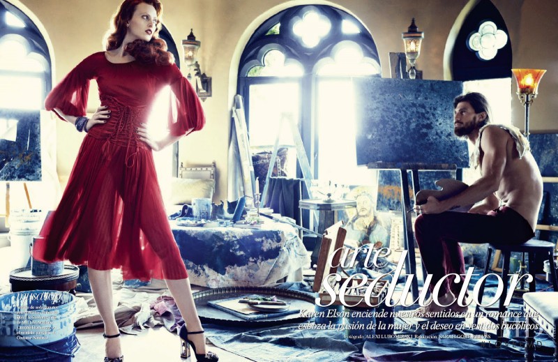 Karen Elson featured in Arte Seductor, October 2014