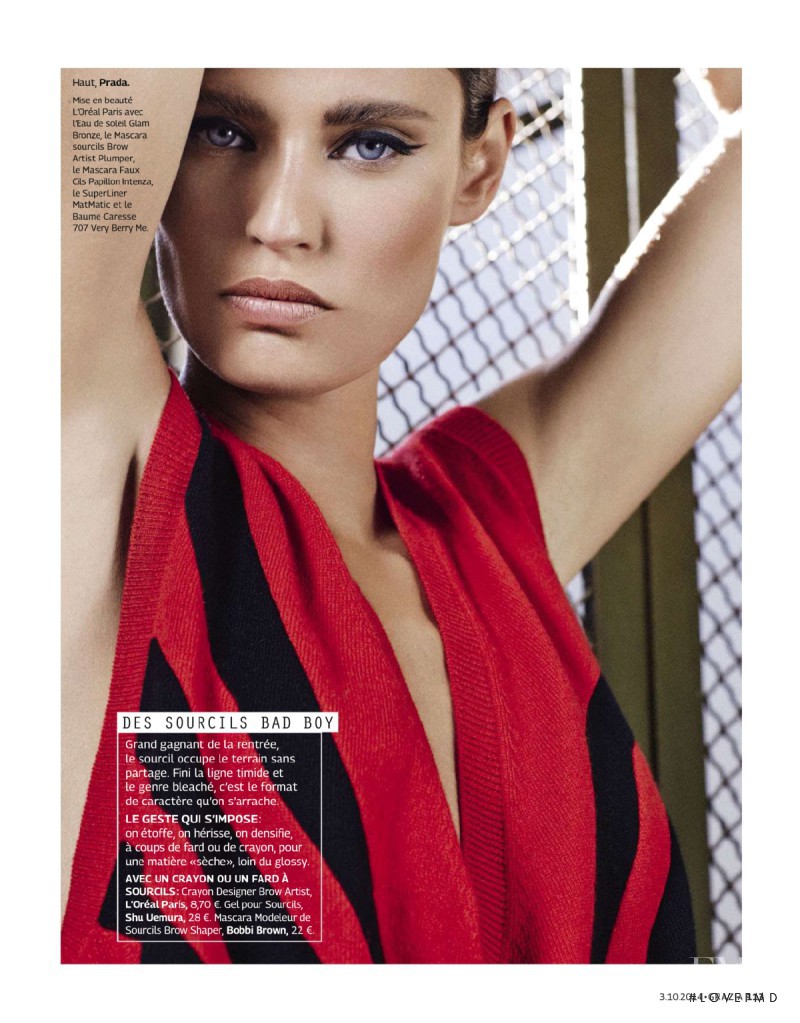 Bianca Balti featured in Make-up Boyish, October 2014