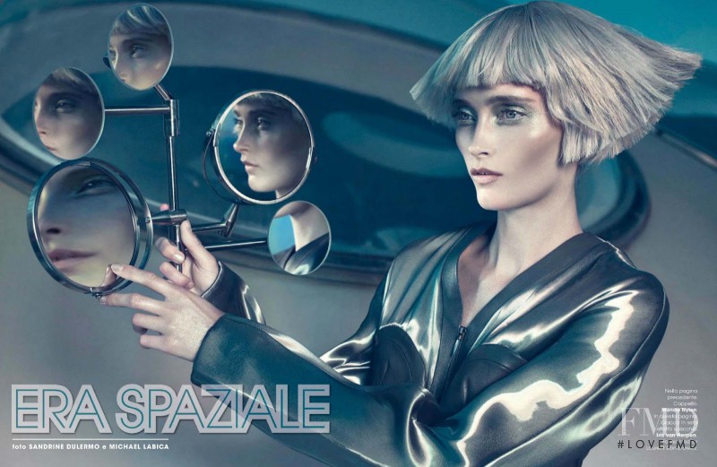 Iekeliene Stange featured in Era Spaziale, October 2014