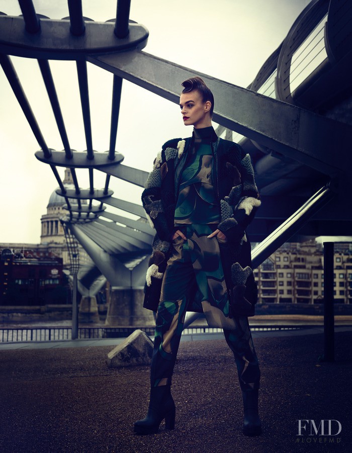 Brogan Loftus featured in Military-inspired Womenswear, September 2014