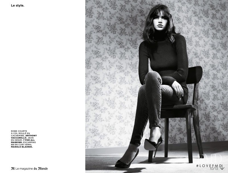 Misha Hart featured in L\'allure sans faÃ§on, October 2014