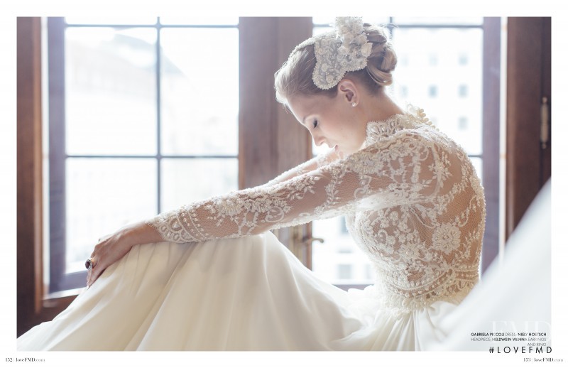 Sarka Lanikova featured in A Bridal Affair, October 2014