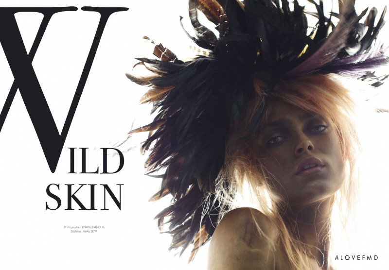 Sophie Vlaming featured in Wild Skin, March 2011