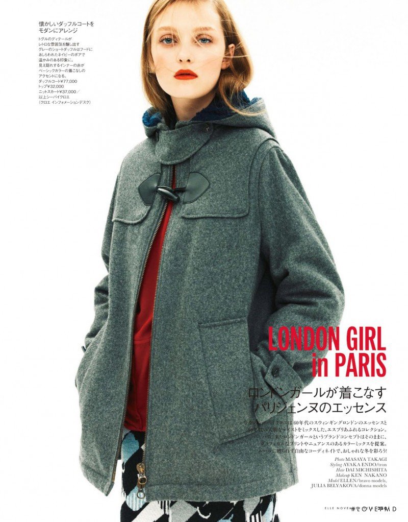 Julia Belyakova featured in London Girl In Paris, November 2014