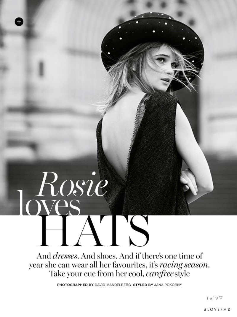 Rosie Tupper featured in Rosie Loves Hats, November 2014