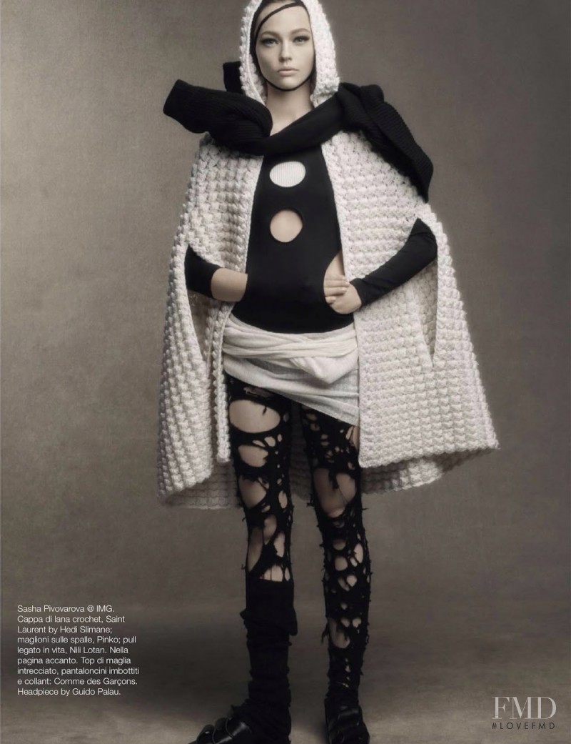 Sasha Pivovarova featured in Shape Shift, October 2014