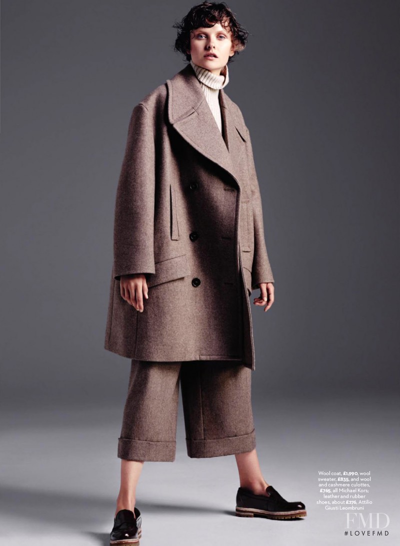 Kamila Filipcikova featured in Coats, November 2014