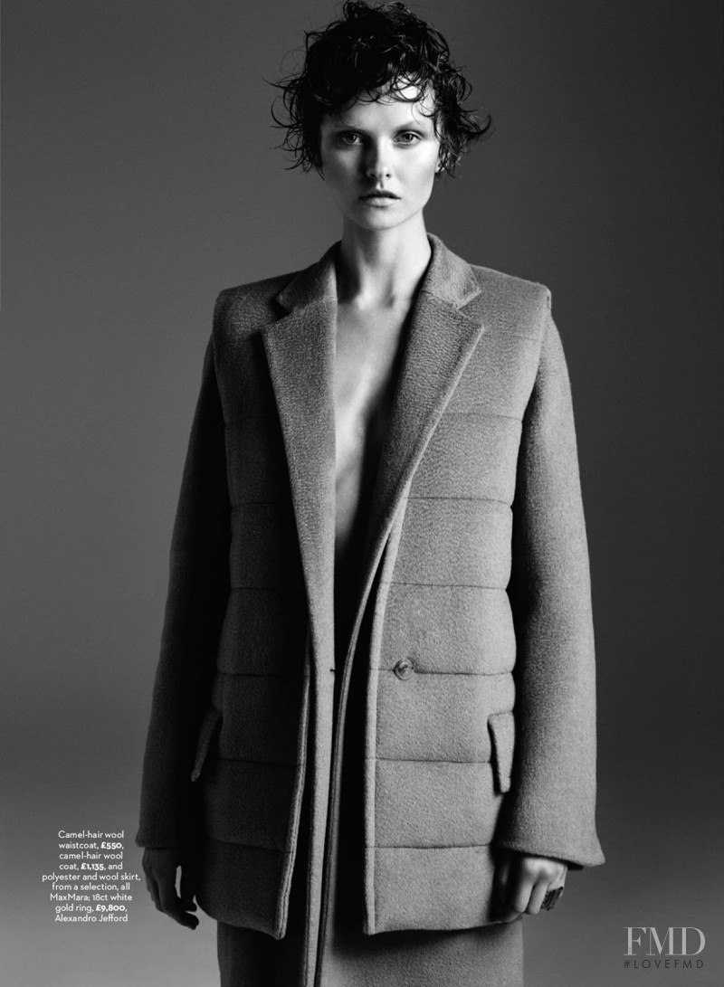 Kamila Filipcikova featured in Coats, November 2014