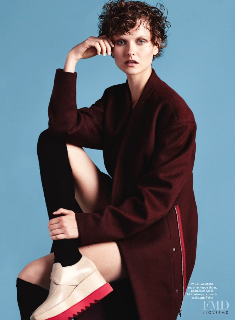 Kamila Filipcikova featured in Coats, November 2014