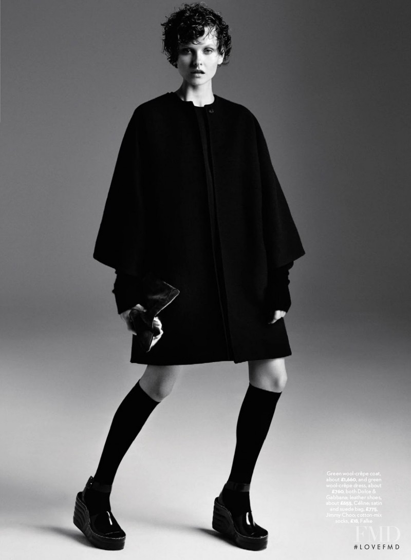 Kamila Filipcikova featured in Coats, November 2014