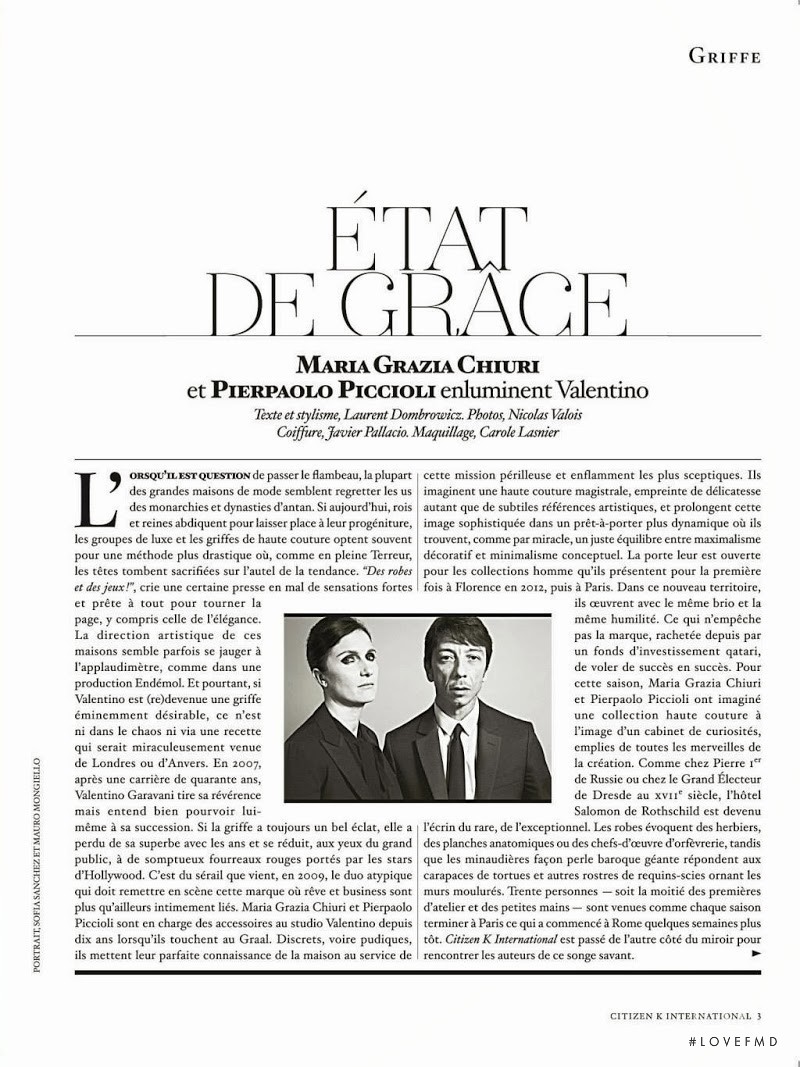 Ètat De Grace, October 2013