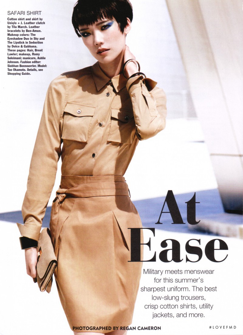 Tao Okamoto featured in At Ease, July 2011