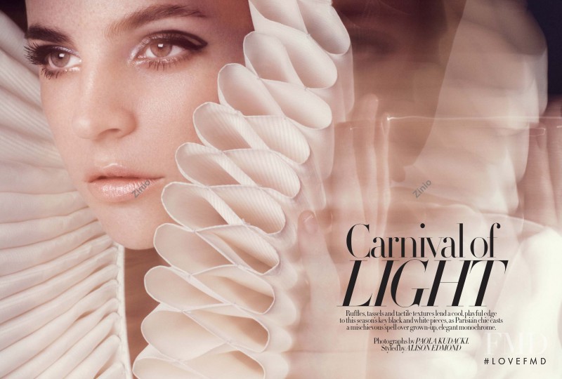 Julia Restoin Roitfeld featured in Carnival of Light, April 2009