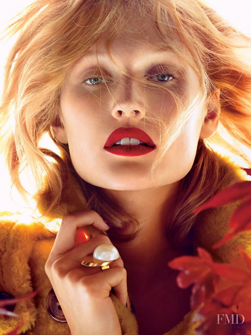 Toni Garrn featured in Lip Bombs, November 2014