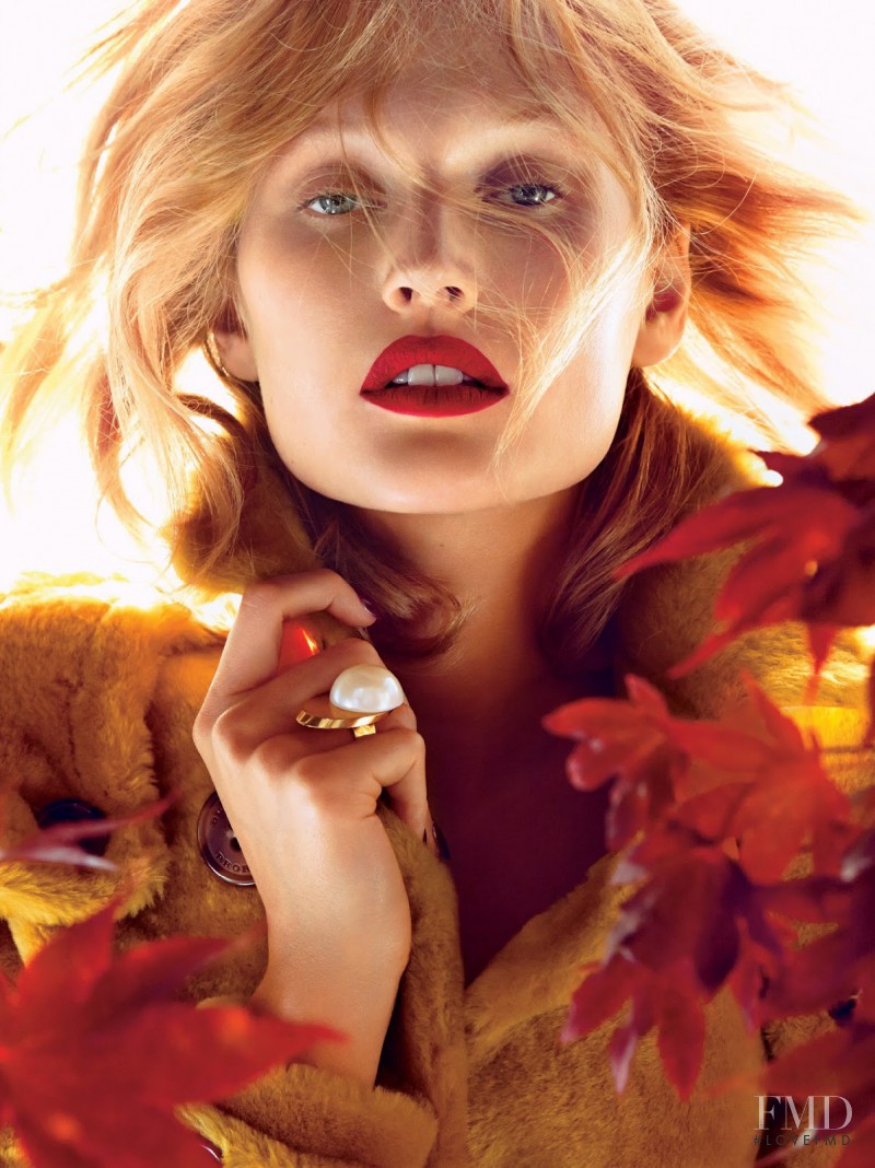 Toni Garrn featured in Lip Bombs, November 2014