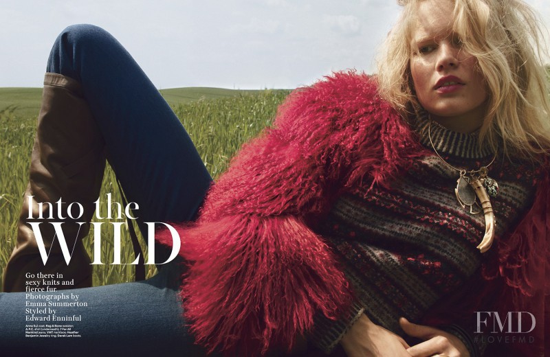 Anna Ewers featured in Into The Wild, November 2014