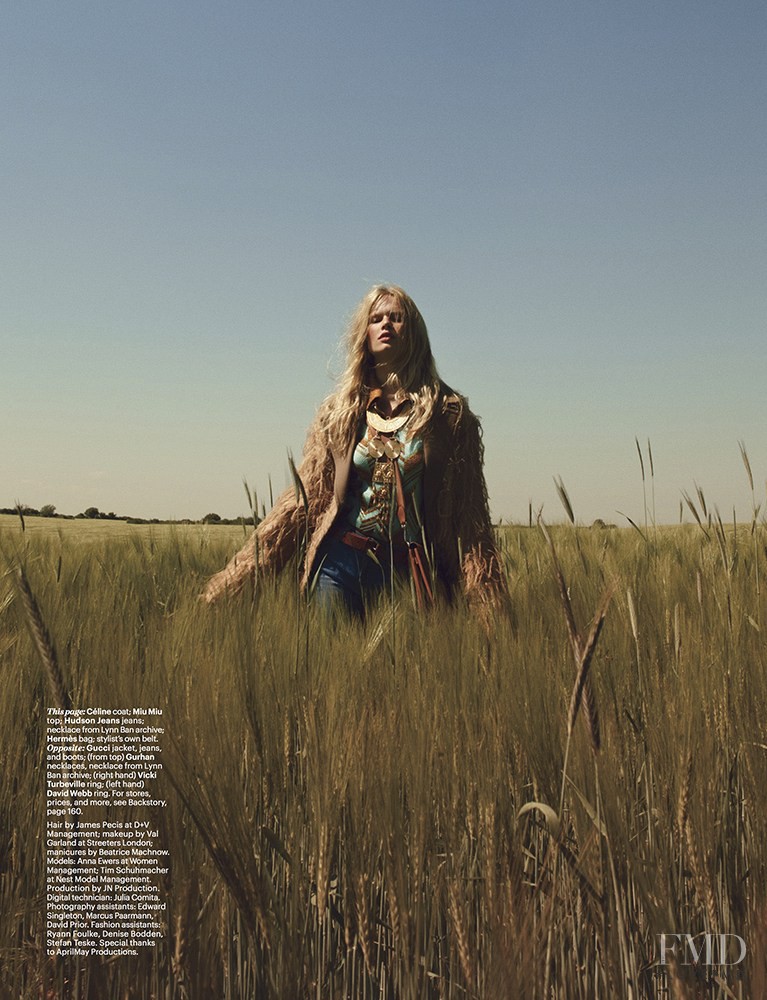 Anna Ewers featured in Into The Wild, November 2014