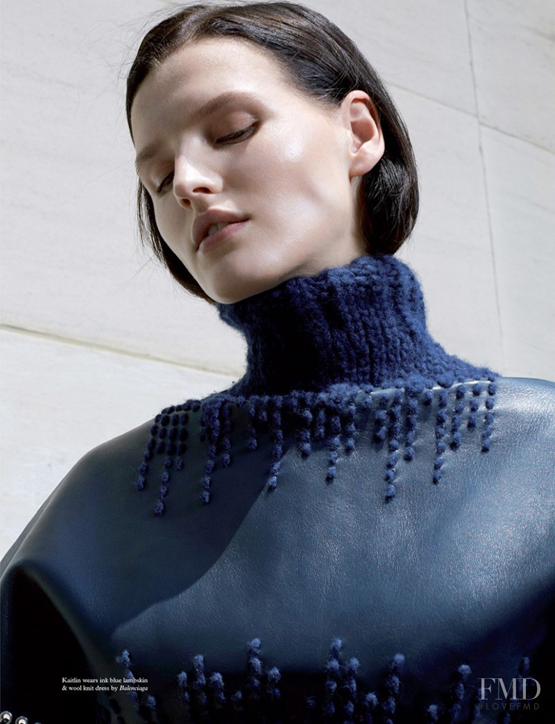 Katlin Aas featured in The Foundations Of New Balenciaga, September 2014