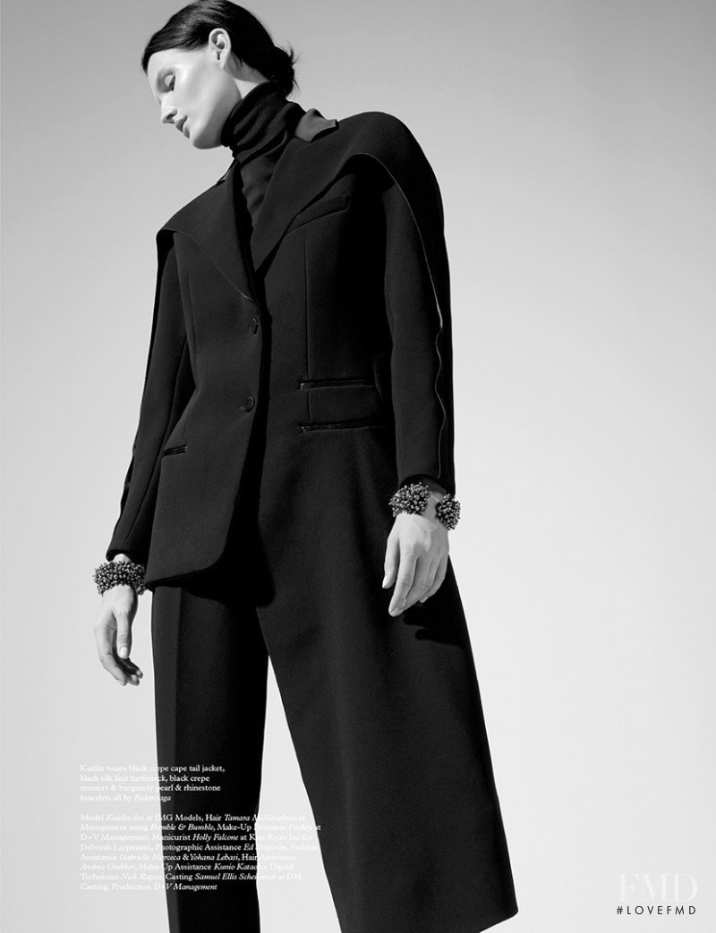 Katlin Aas featured in The Foundations Of New Balenciaga, September 2014