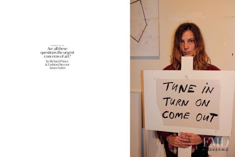 Daria Werbowy featured in Are All These Questions The Urgent Concerns Of Art?, September 2014