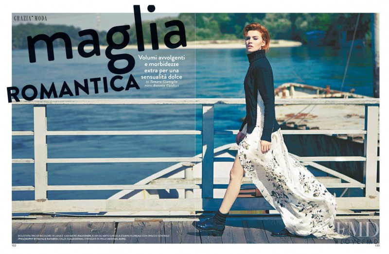 Mariana Klangova featured in Maglia Romantica, November 2014