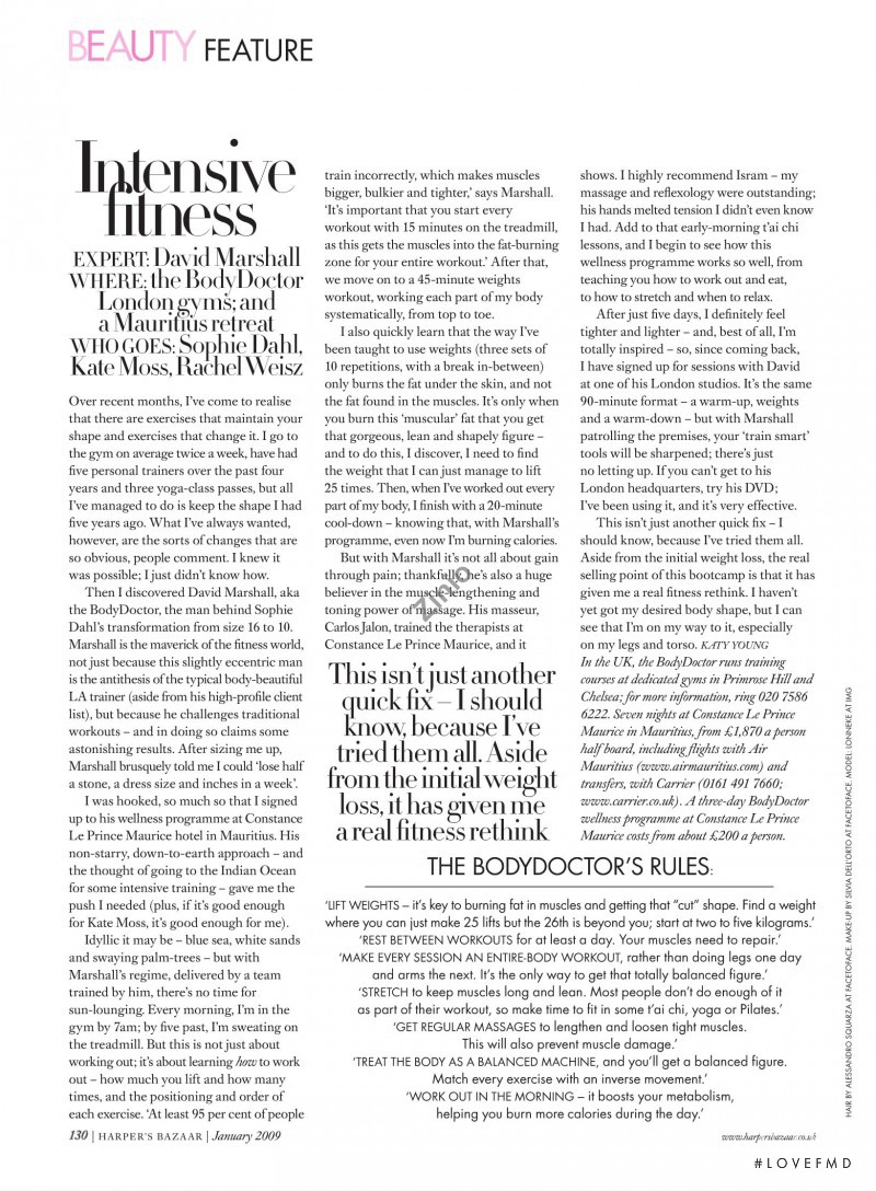 Body beautiful, January 2009