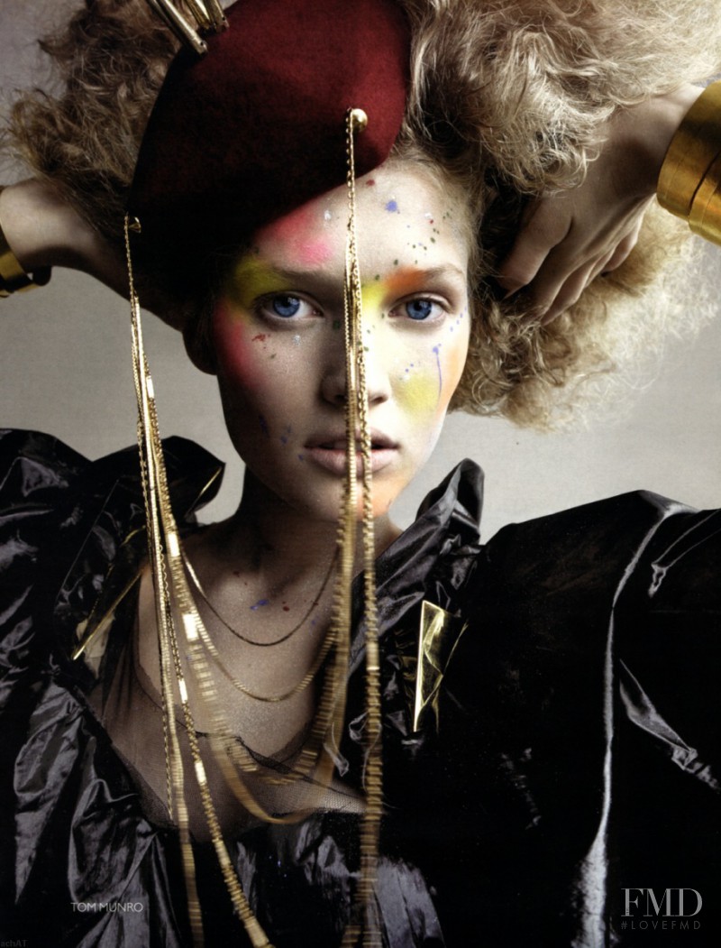 Toni Garrn featured in On The Head, January 2009