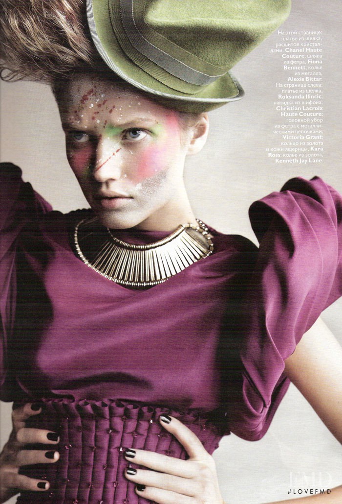 Toni Garrn featured in On The Head, January 2009