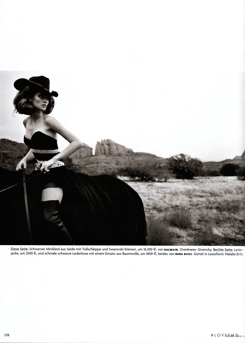 Toni Garrn featured in Mild West, March 2009