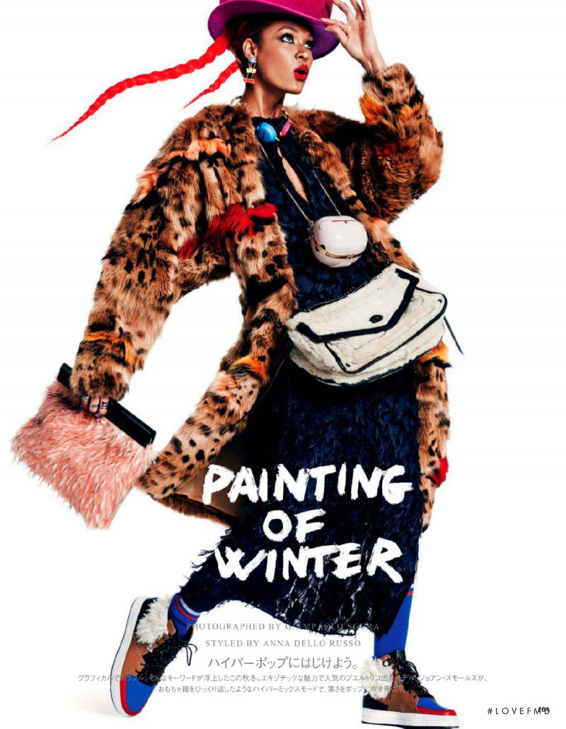 Joan Smalls featured in Painting Of Winter, December 2014