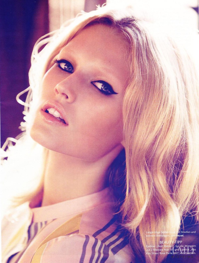 Toni Garrn featured in Holiday, January 2010