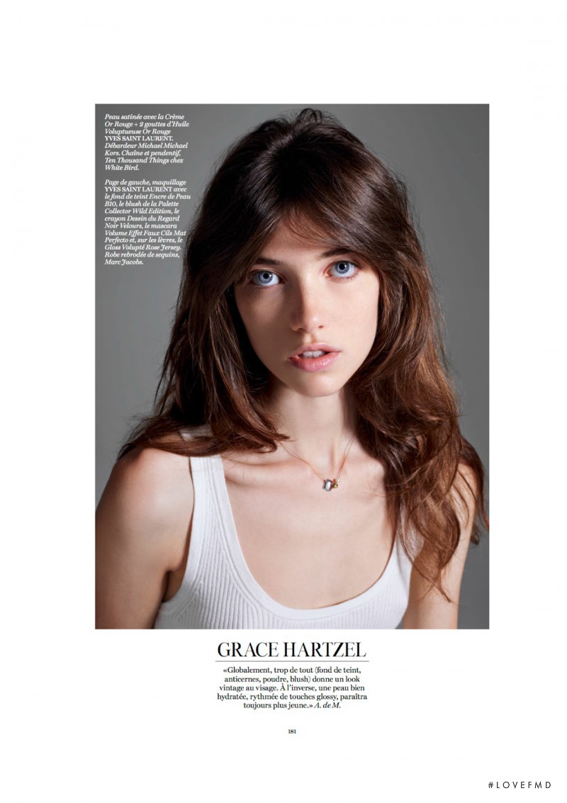 Grace Hartzel featured in Double Jeu, November 2014