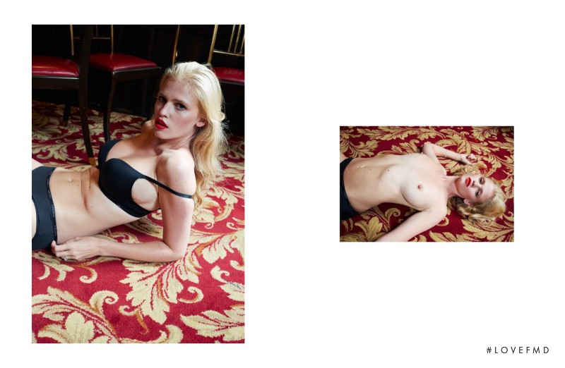 Lara Stone featured in Raspberry, Heliotrope And Iris, September 2014