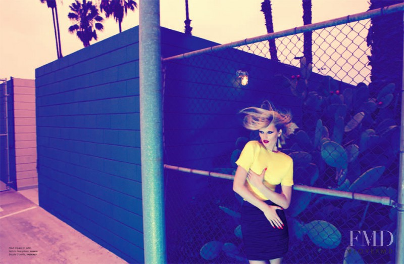 Toni Garrn featured in No Swimming, March 2011