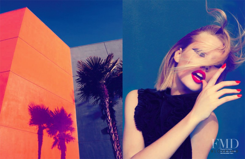 Toni Garrn featured in No Swimming, March 2011