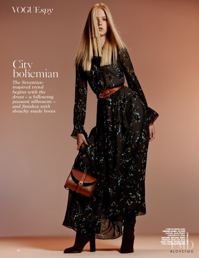 Charlene Hoegger featured in Vogue spy, November 2014