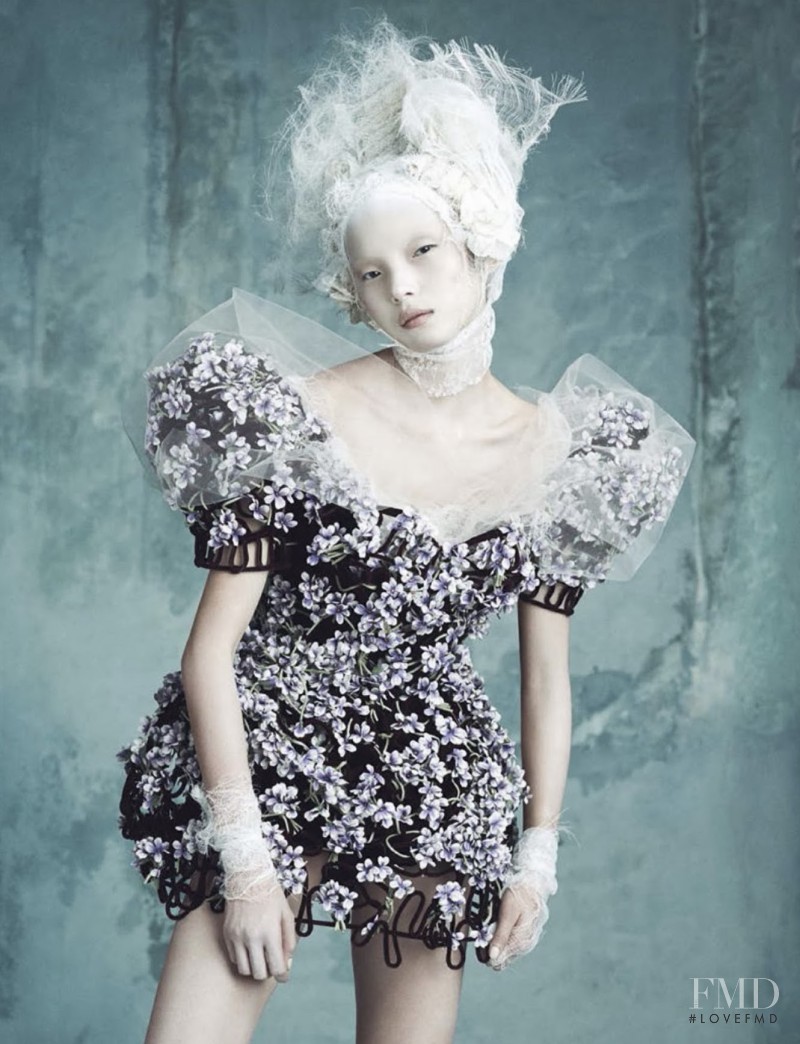 Xiao Wen Ju featured in Opulenz À La Marie Antoinette, April 2014